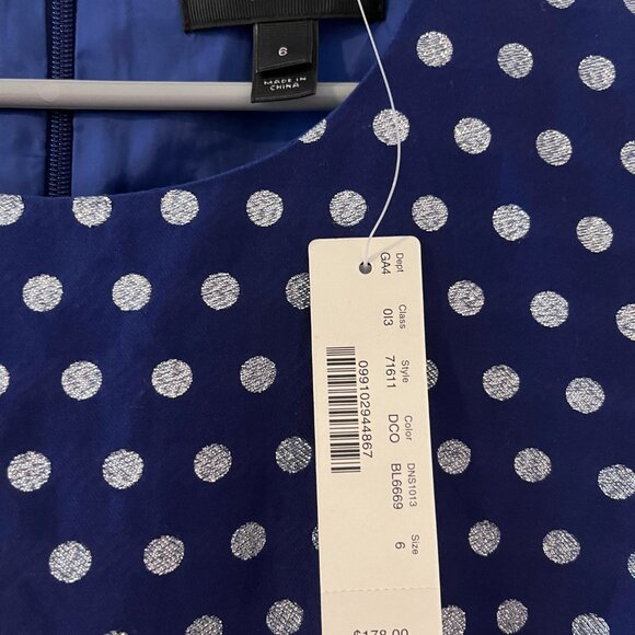 J.Crew Casual Short Polka dot Dress size 6 - Picture 3 of 3